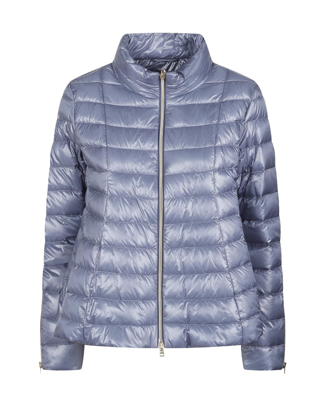 Herno Blue Zip-Up Padded Jacket
