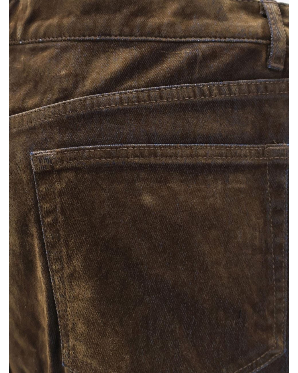 TONYWACK Brown Flared Leg Jeans for men