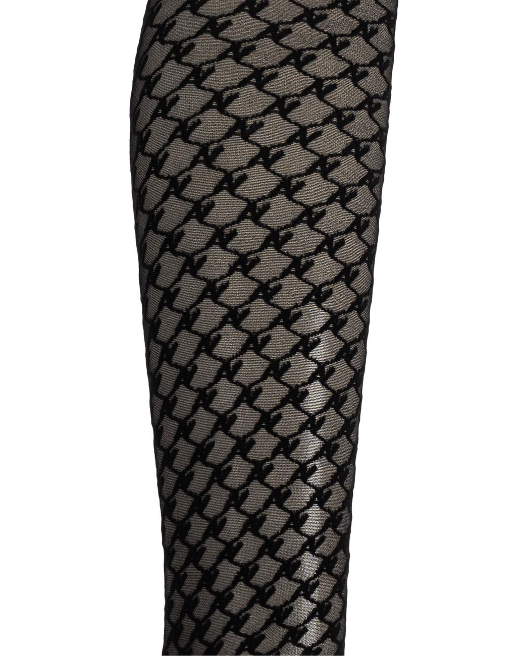 AVAVAV Black Logo Pattern Tights