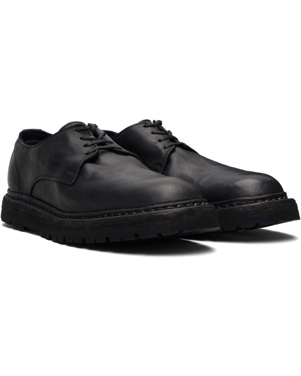 Guidi Black 99 Derby Shoes for men