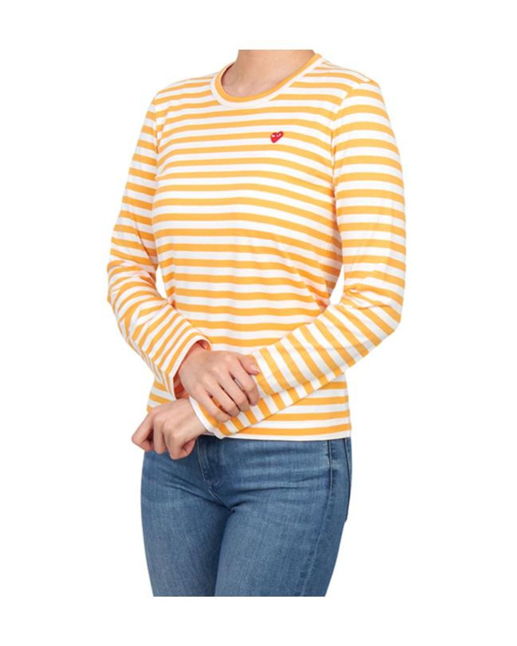 Comme des Garçons Yellow Long-Sleeved T-Shirt