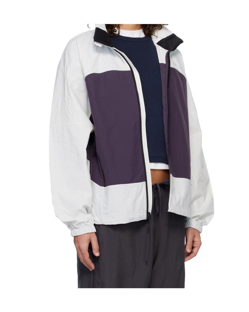 The North Face Purple Logo Hooded Jacket for men