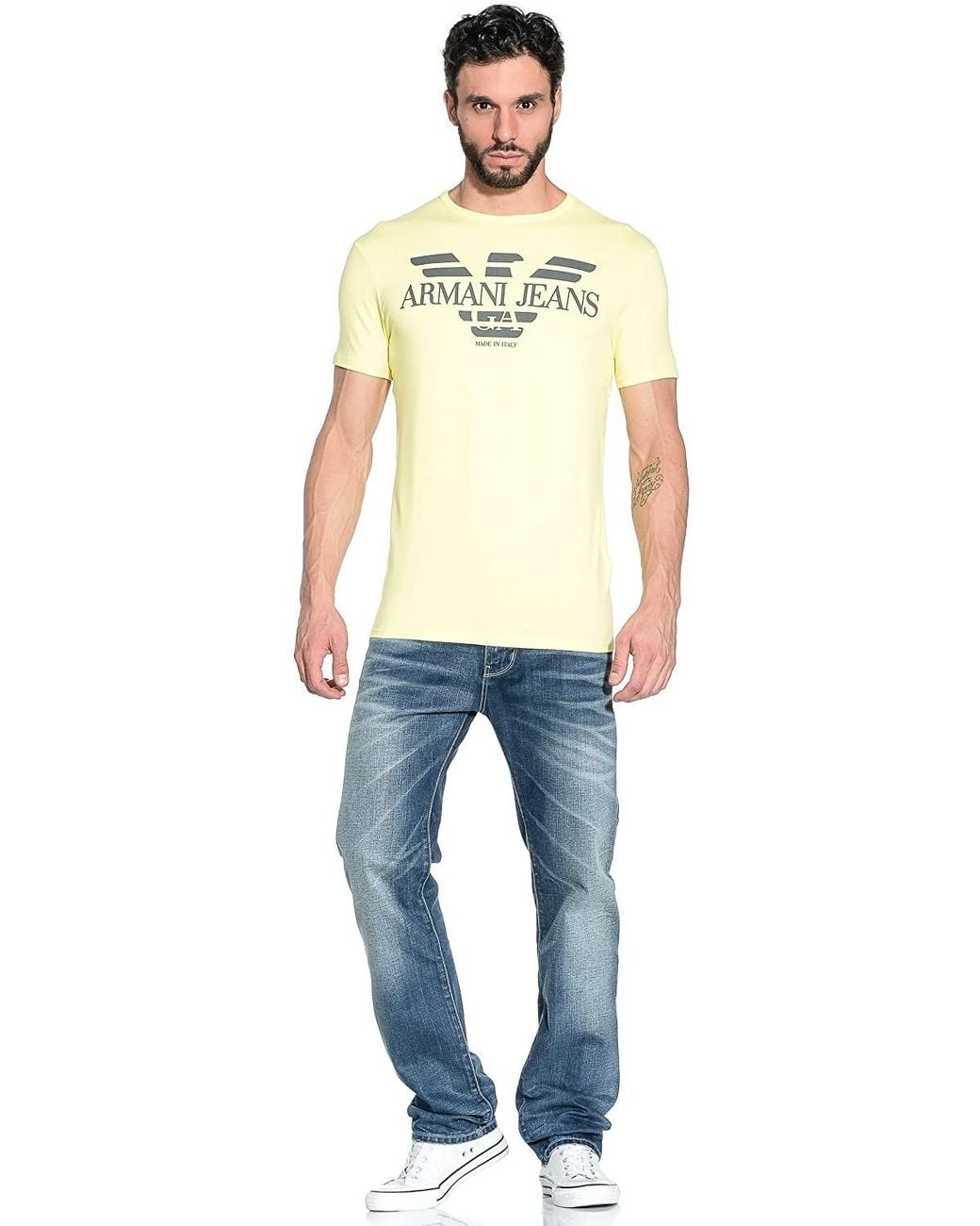 Armani Jeans Multicolor Logo Details T-Shirt for men