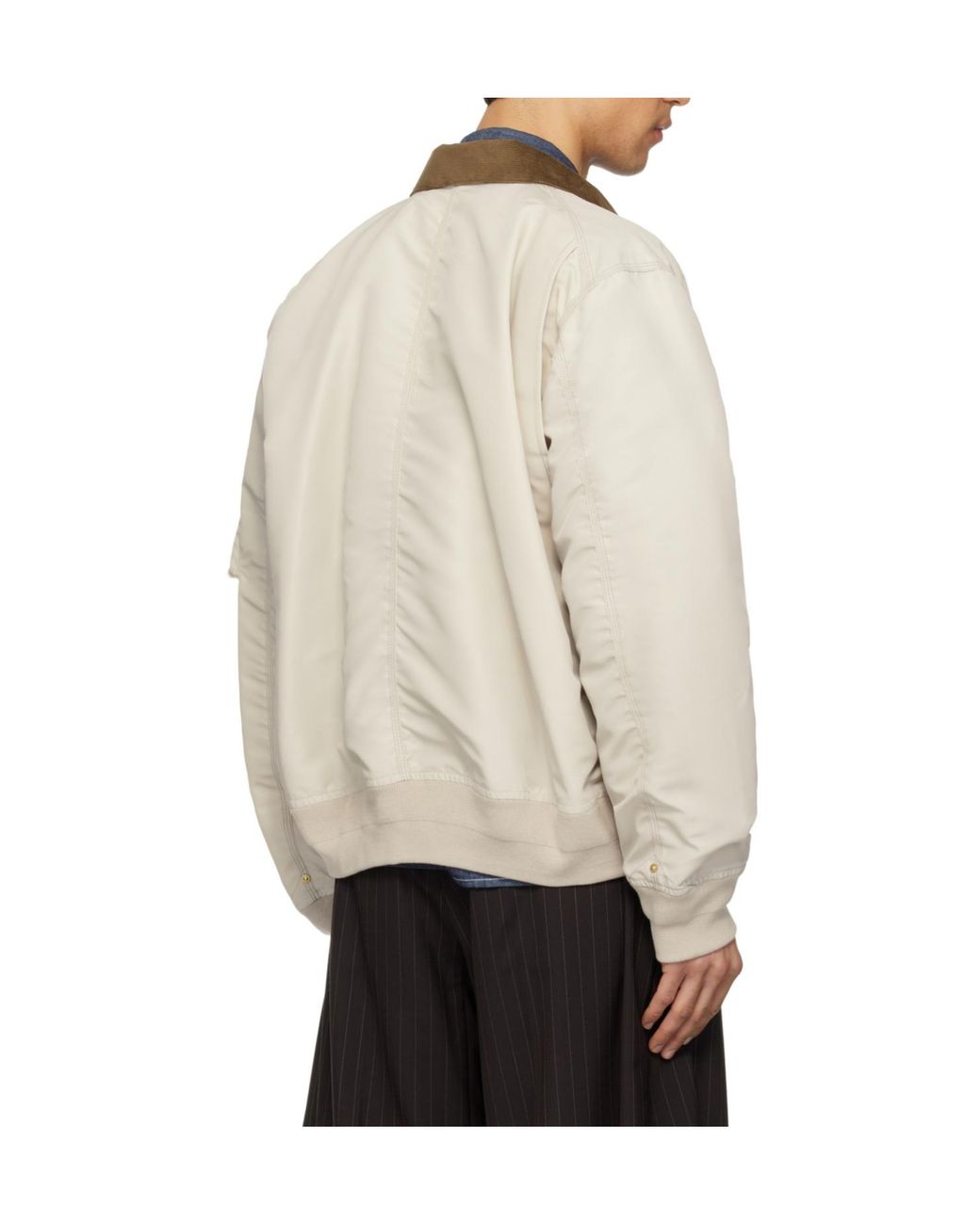 Sacai White X Carhartt Wip Twill X Duck Blouson for men