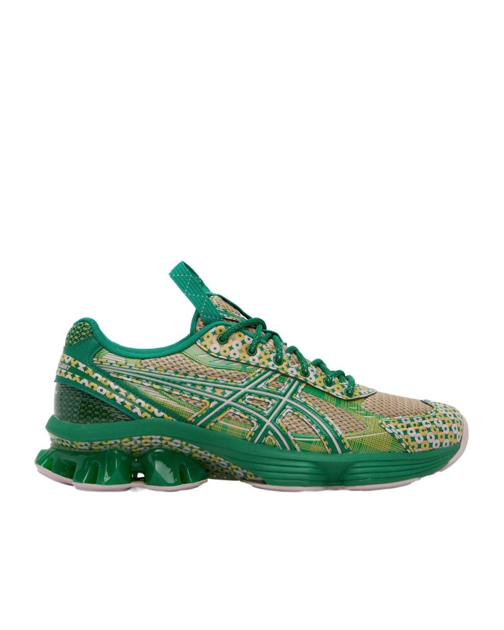 Asics Green Us7-S Gel Kinetic Fluent Low Sneakers for men