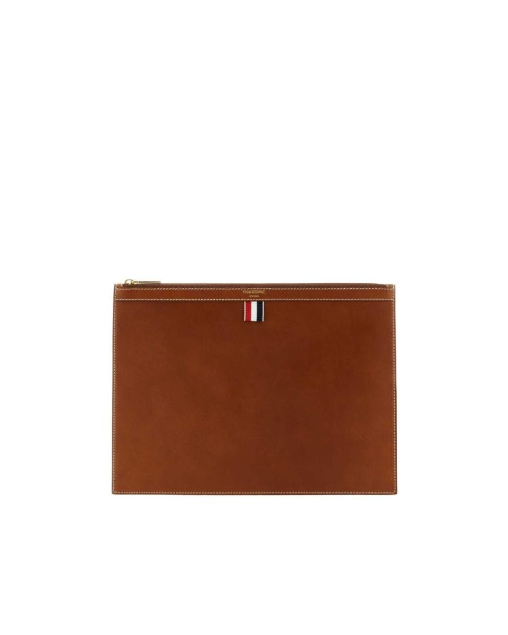 Thom Browne Brown 4-Bar Document Holder for men