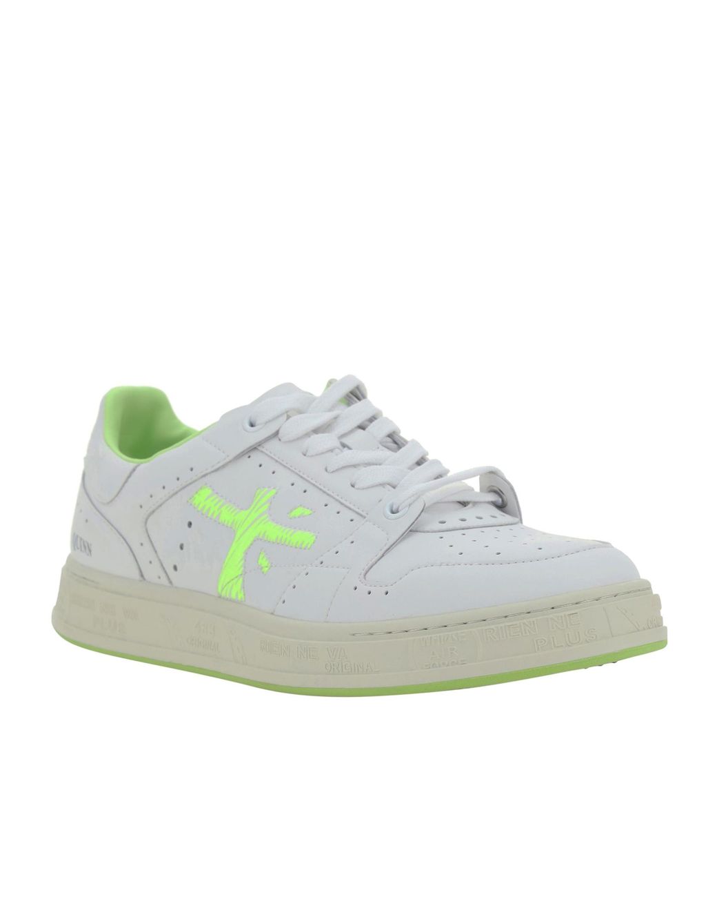 Premiata Green Lace Up Sneakers for men
