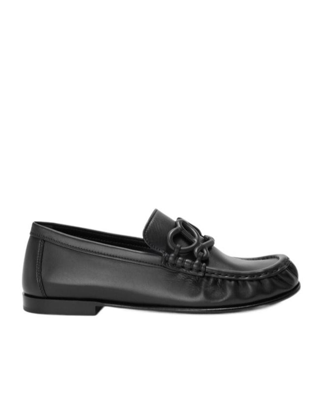 Loewe Black Double L Loafer