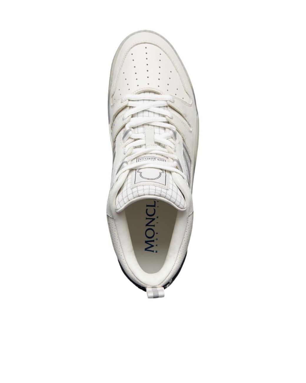 Moncler White Pivot High-Top Sneakers