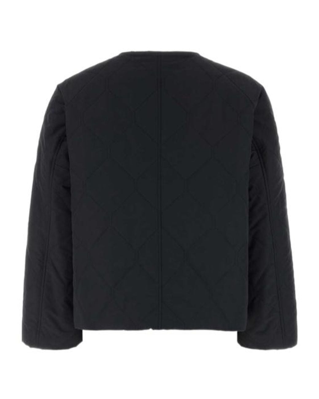 Jil Sander Black Quilted Short Sport Jacket