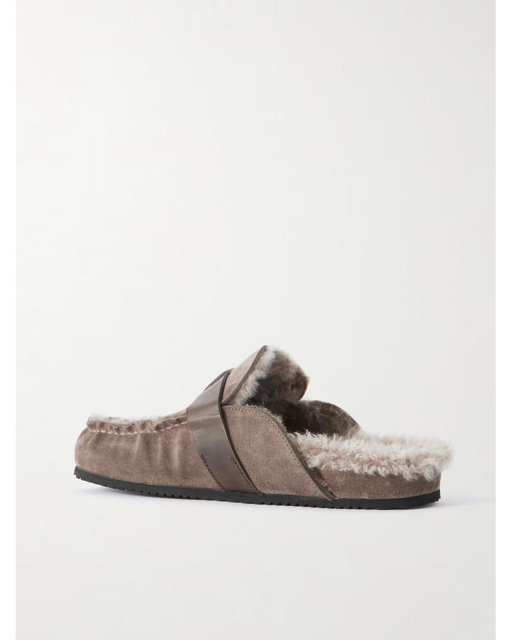Brunello Cucinelli Brown Round-Toe Loafers