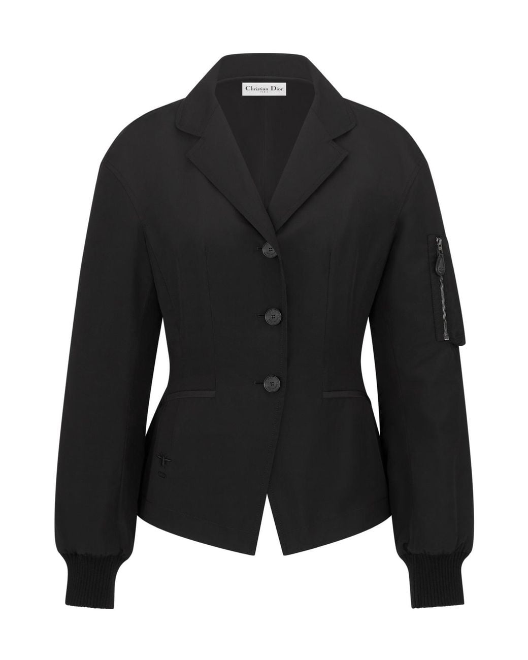 Dior Black Fitted Jacket With Integrated Bustier
