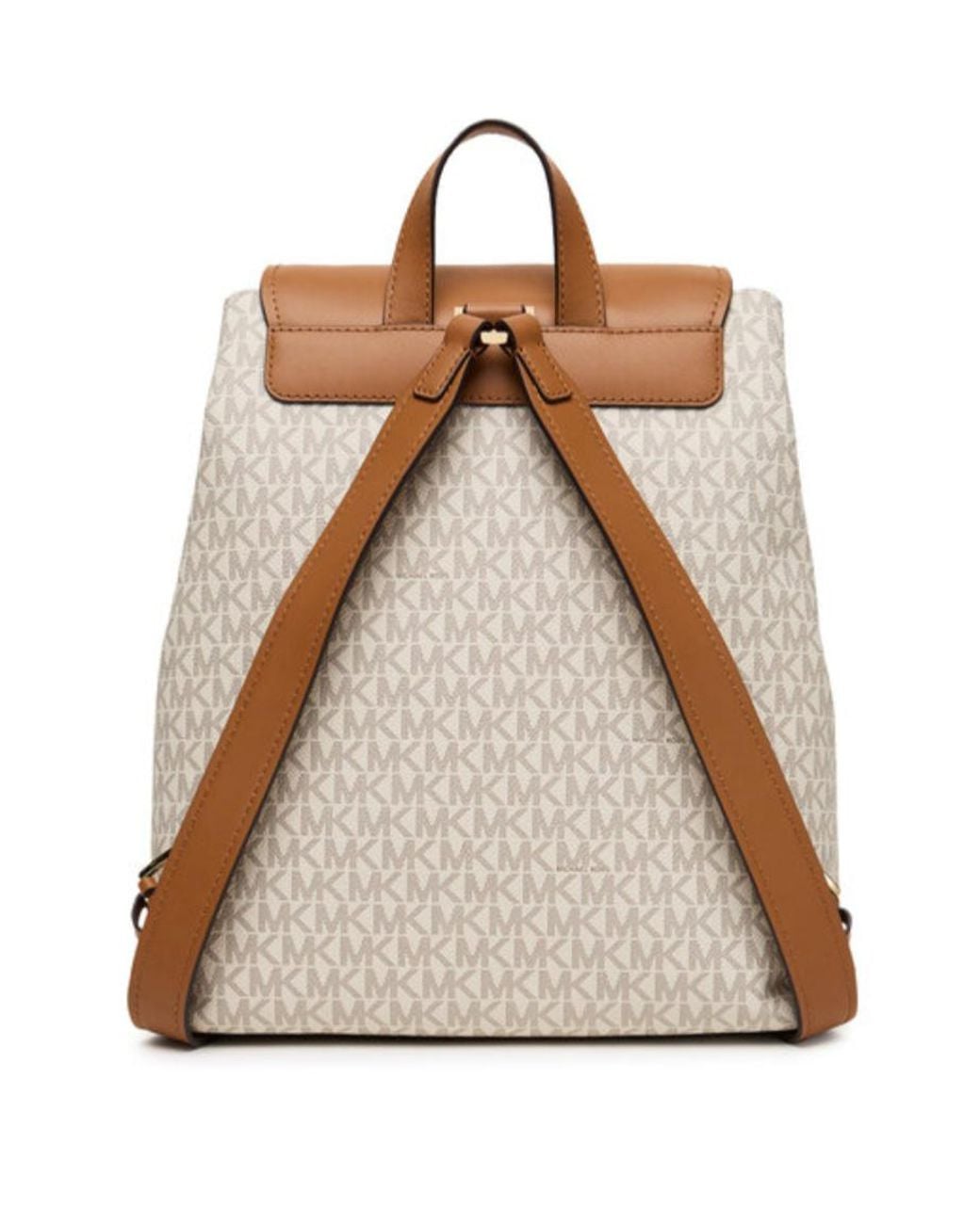 Michael Kors Brown Michael Logo Flap Backpack