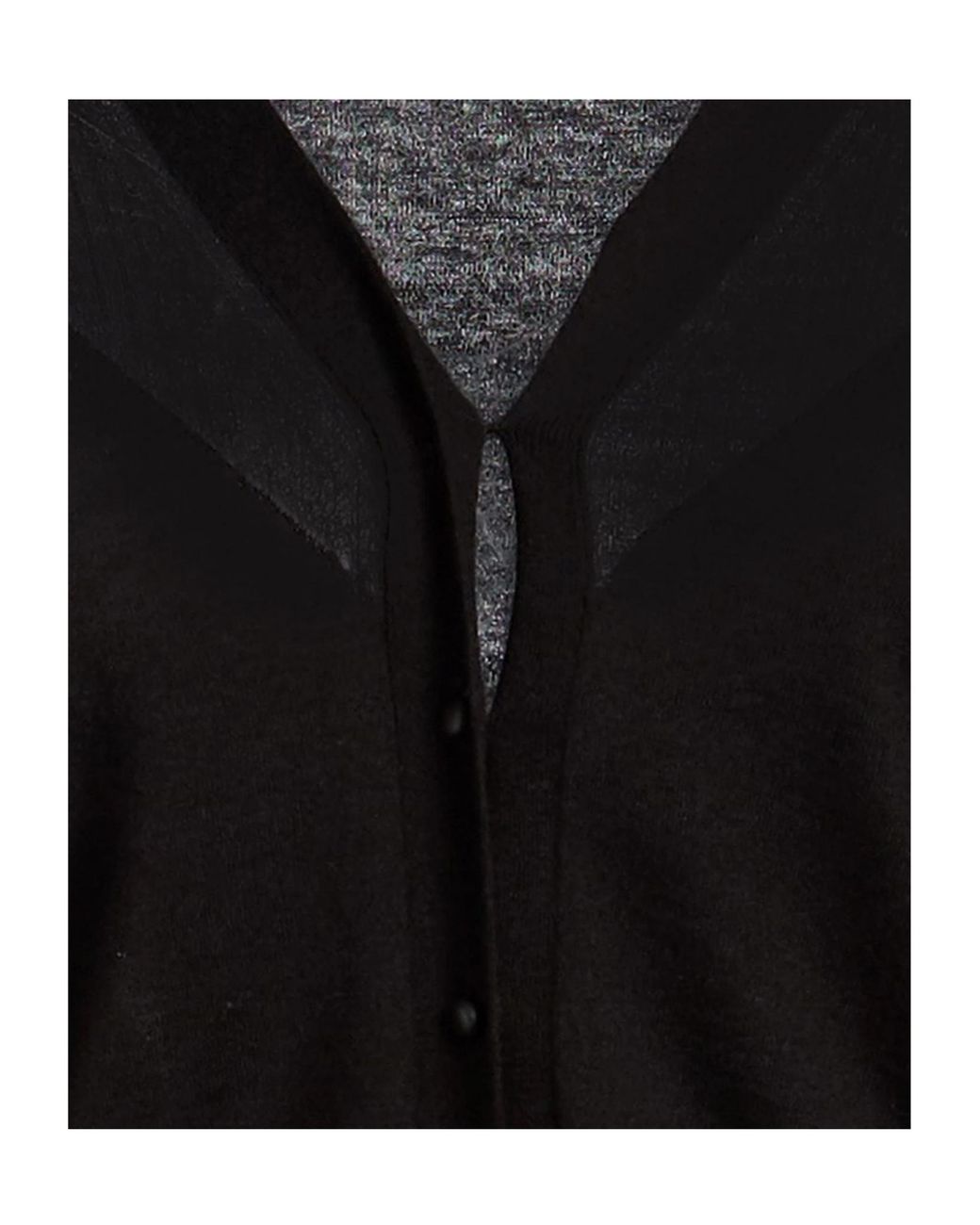 Max Mara Black Cropped Knit Cardigan