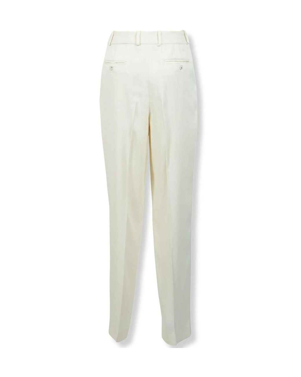 Loulou de Saison White Alio Pleated Straight Pants