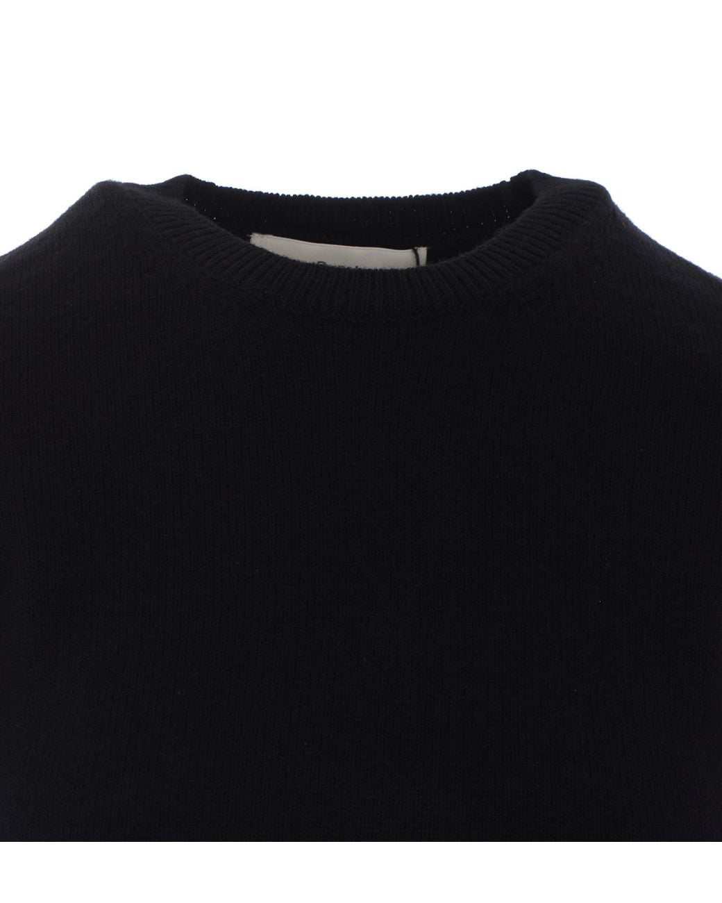DUNST Black Short-Sleeve Knitted T-Shirt