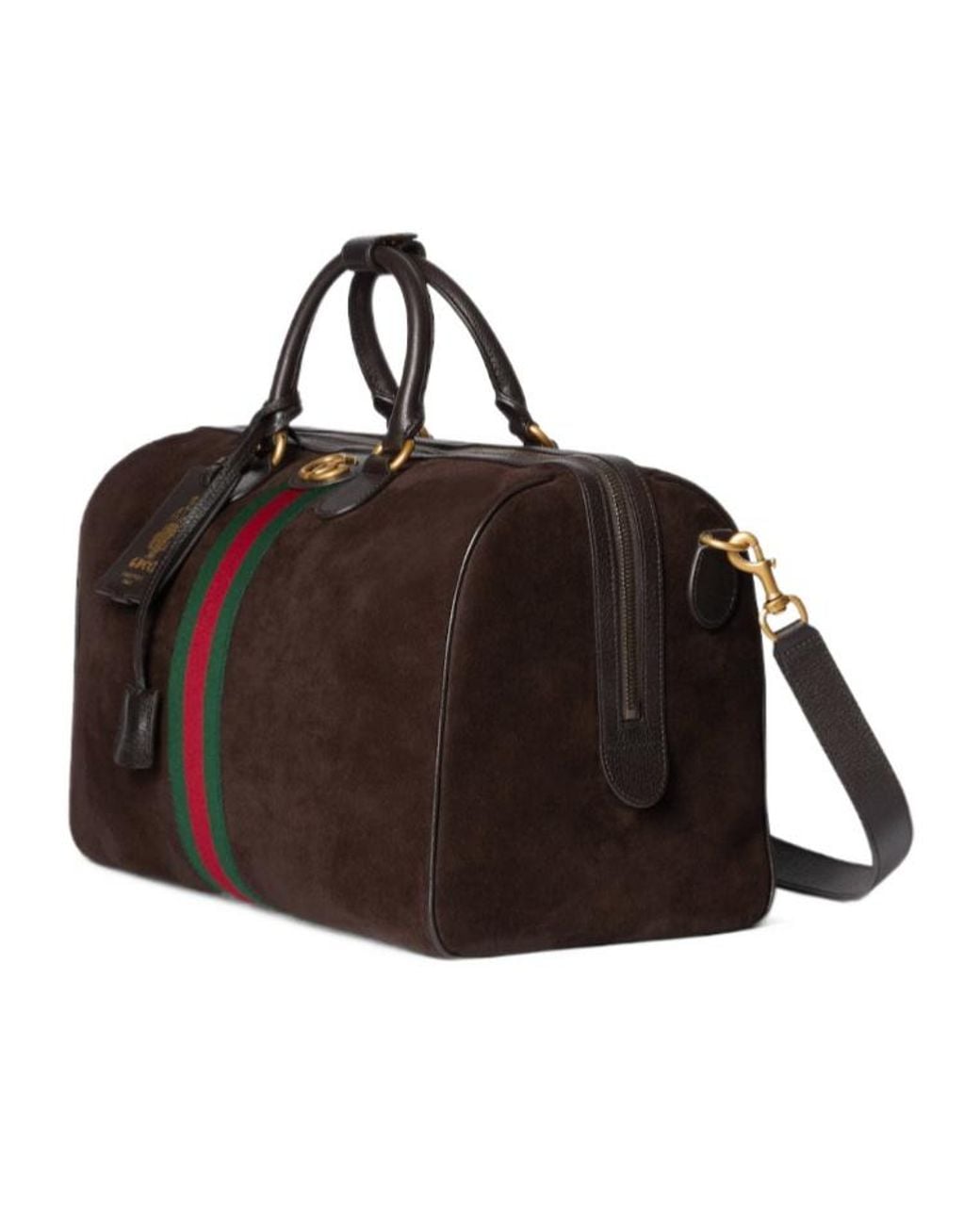 Gucci Black Savoy Medium Duffle Bag for men