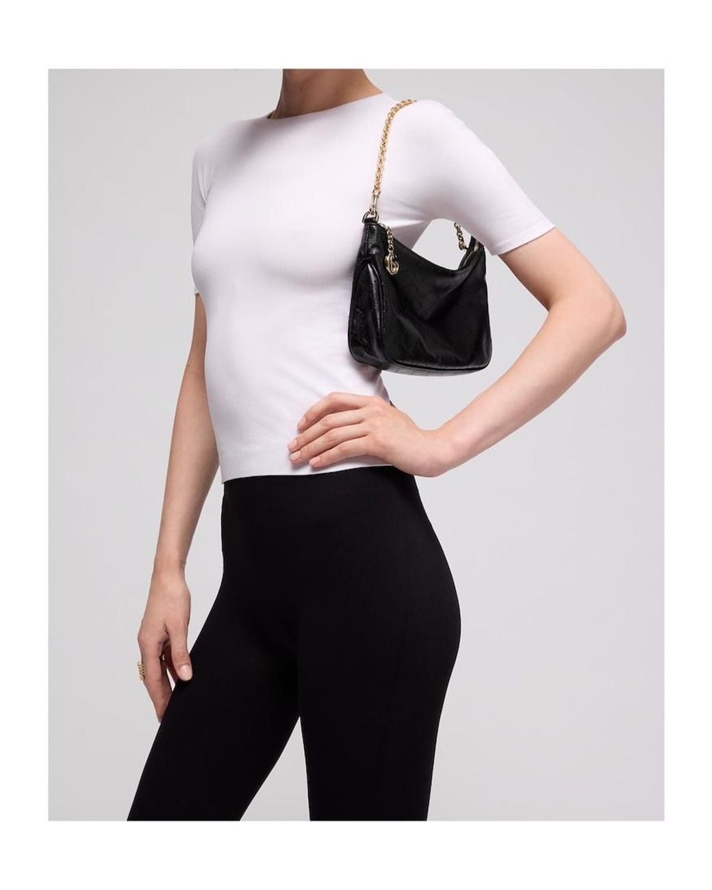 Gucci Black Lady Lunetta Chain Small Shoulder Bag