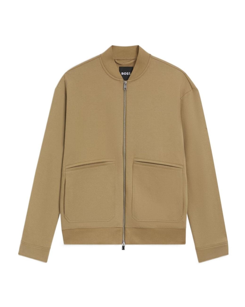 Boss Natural Zippered Pilot Casual Jacket for men
