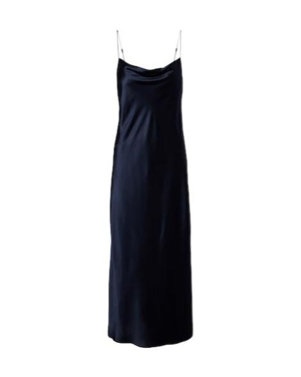 Dorothee Schumacher Blue Sense Of Shine Silk-Blend Satin Slip Dress