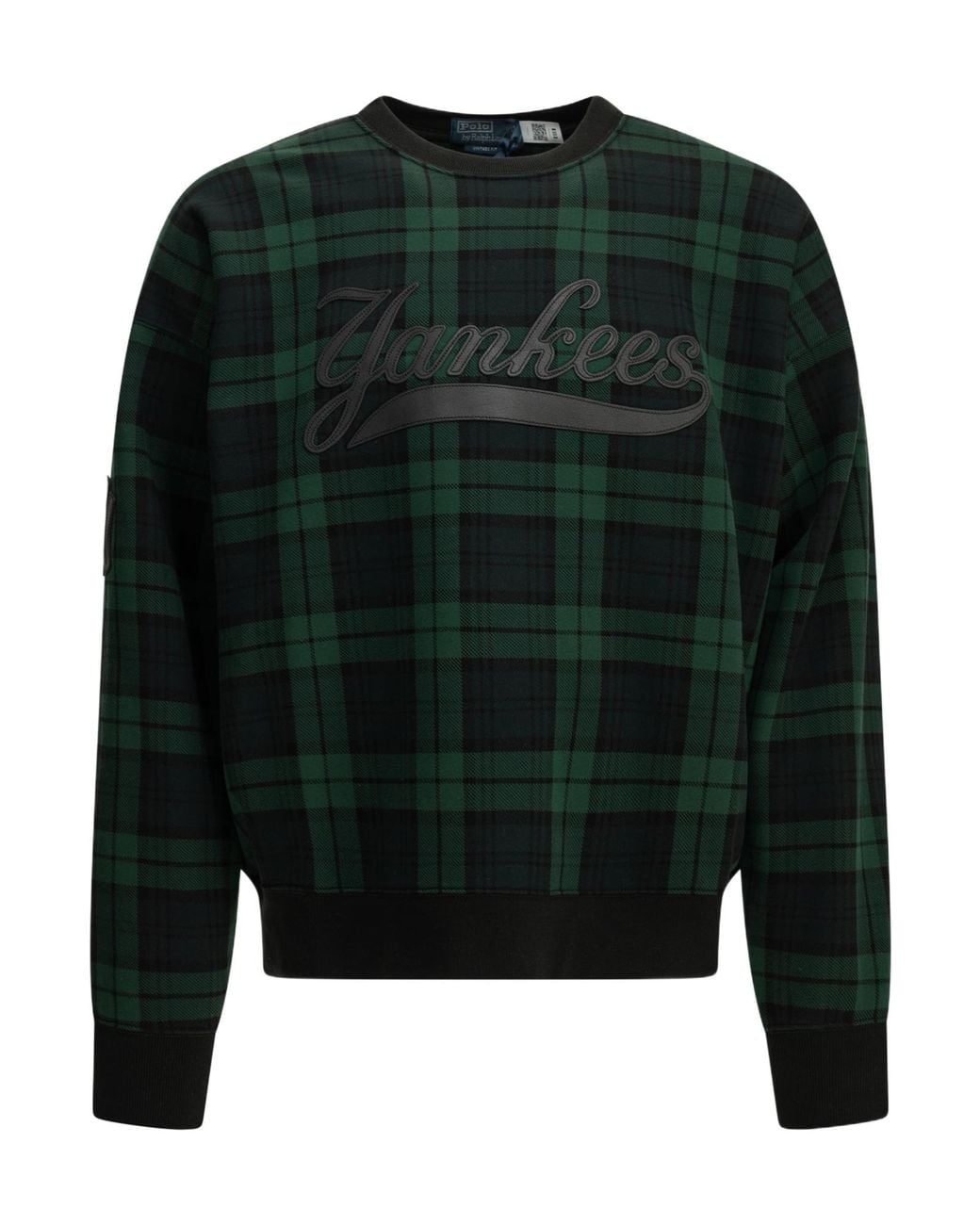 Polo Ralph Lauren Green Yankees Checked Sweatshirt for men
