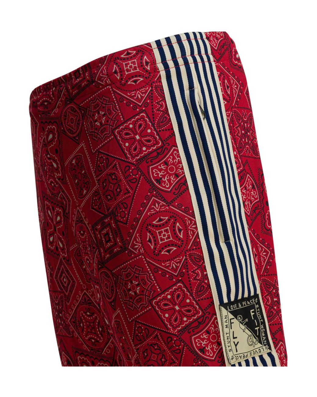 Kapital Red Striped Patterned Trousers for men
