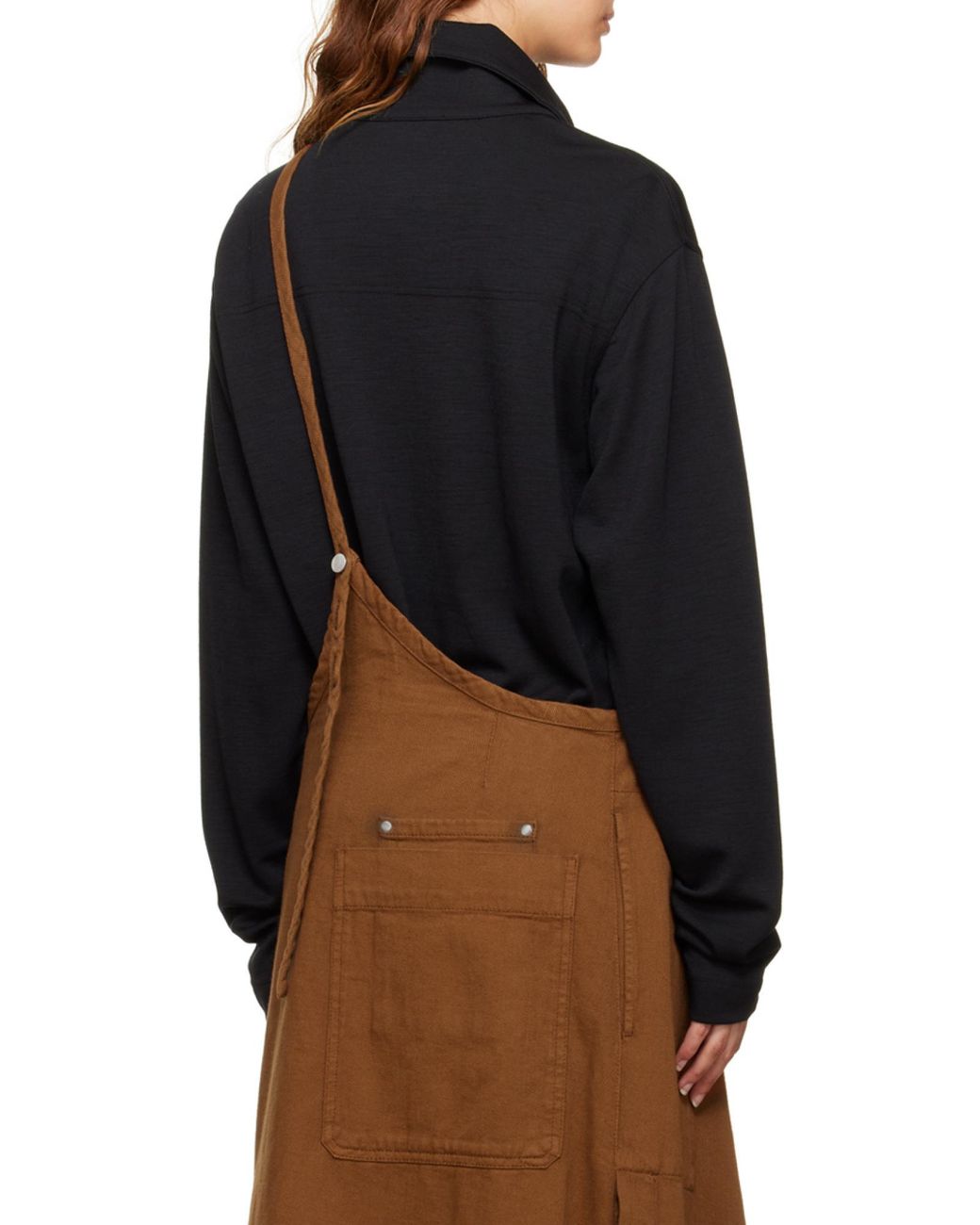 Lemaire Black Buckle Turtleneck Sweater for men