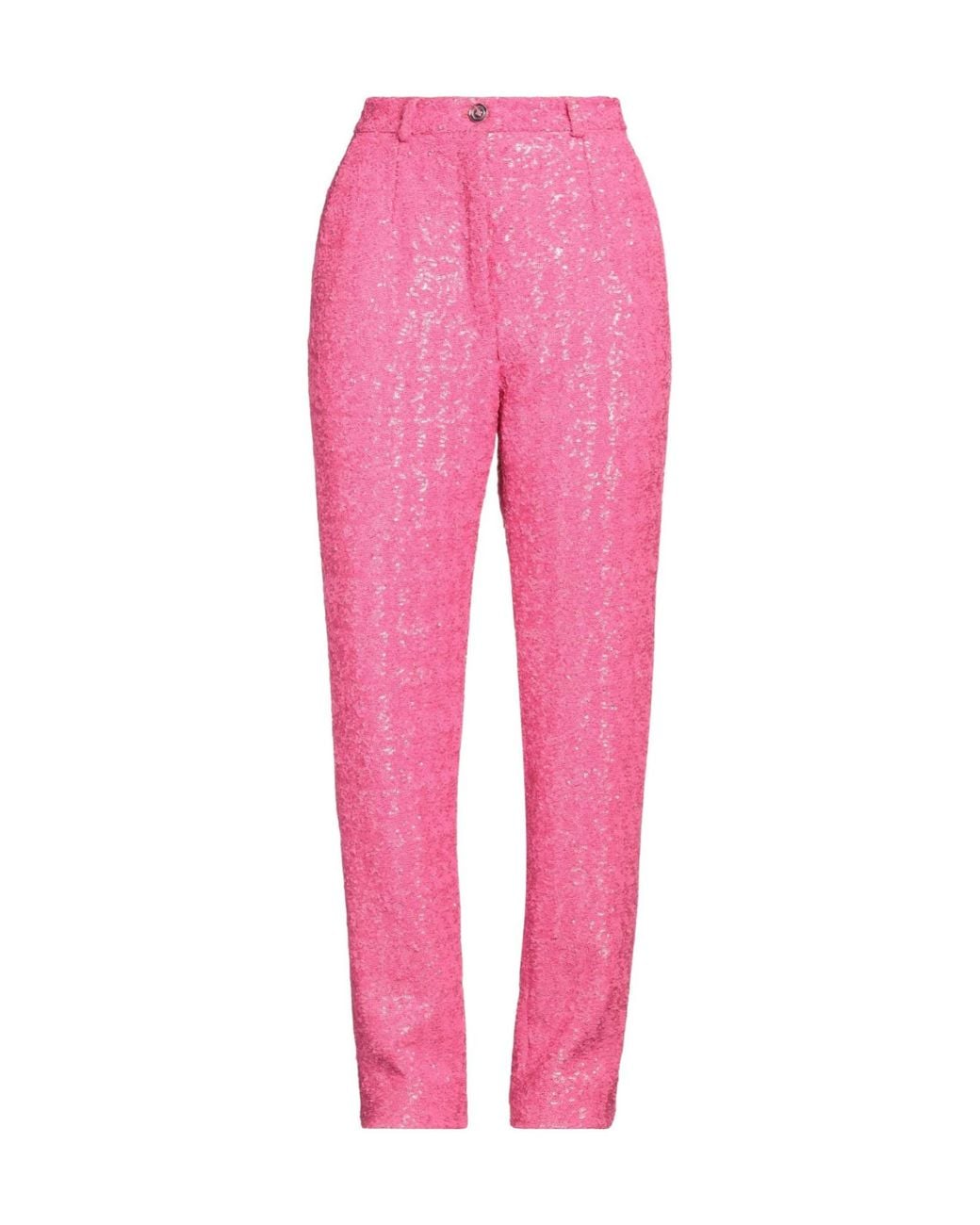 Dolce & Gabbana Pink Casual Trouser