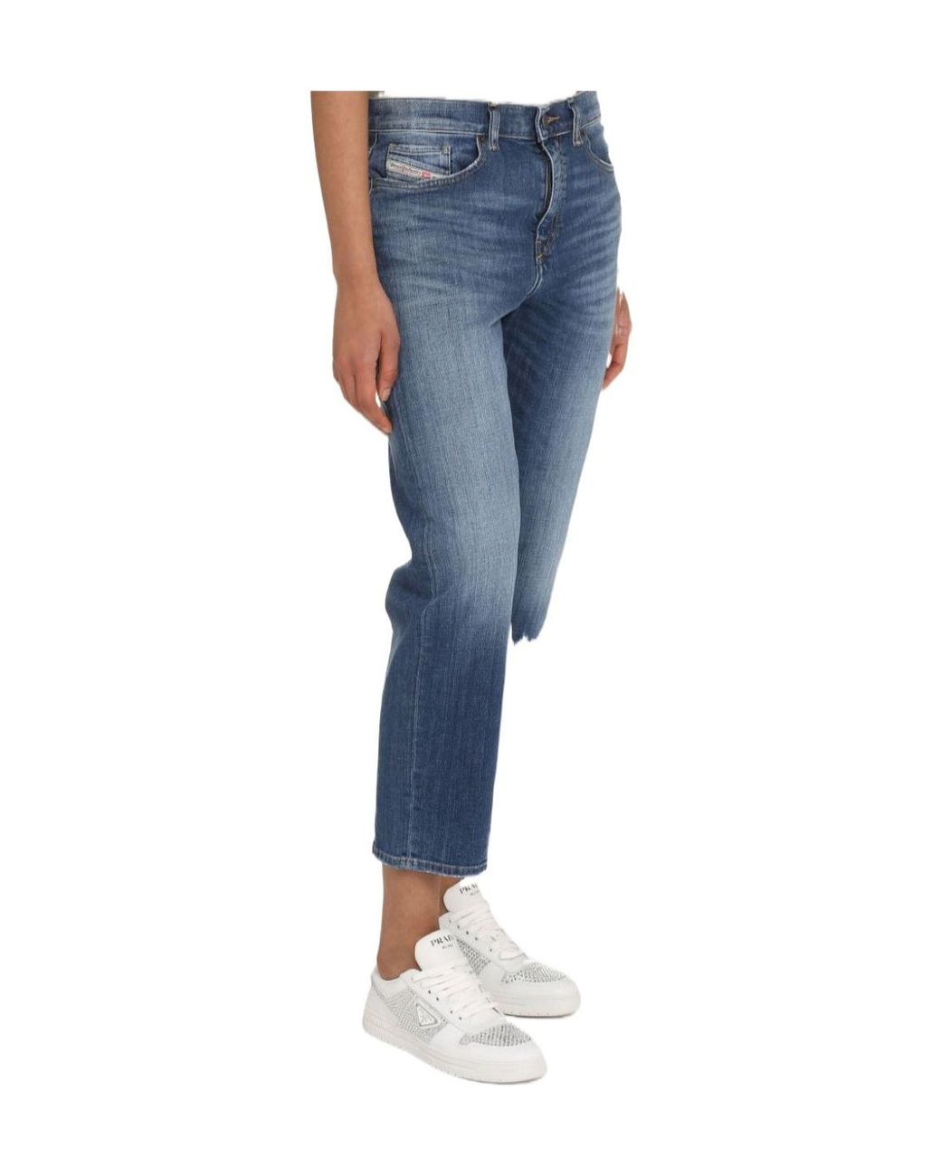 DIESEL Blue High Waist Denim Jeans