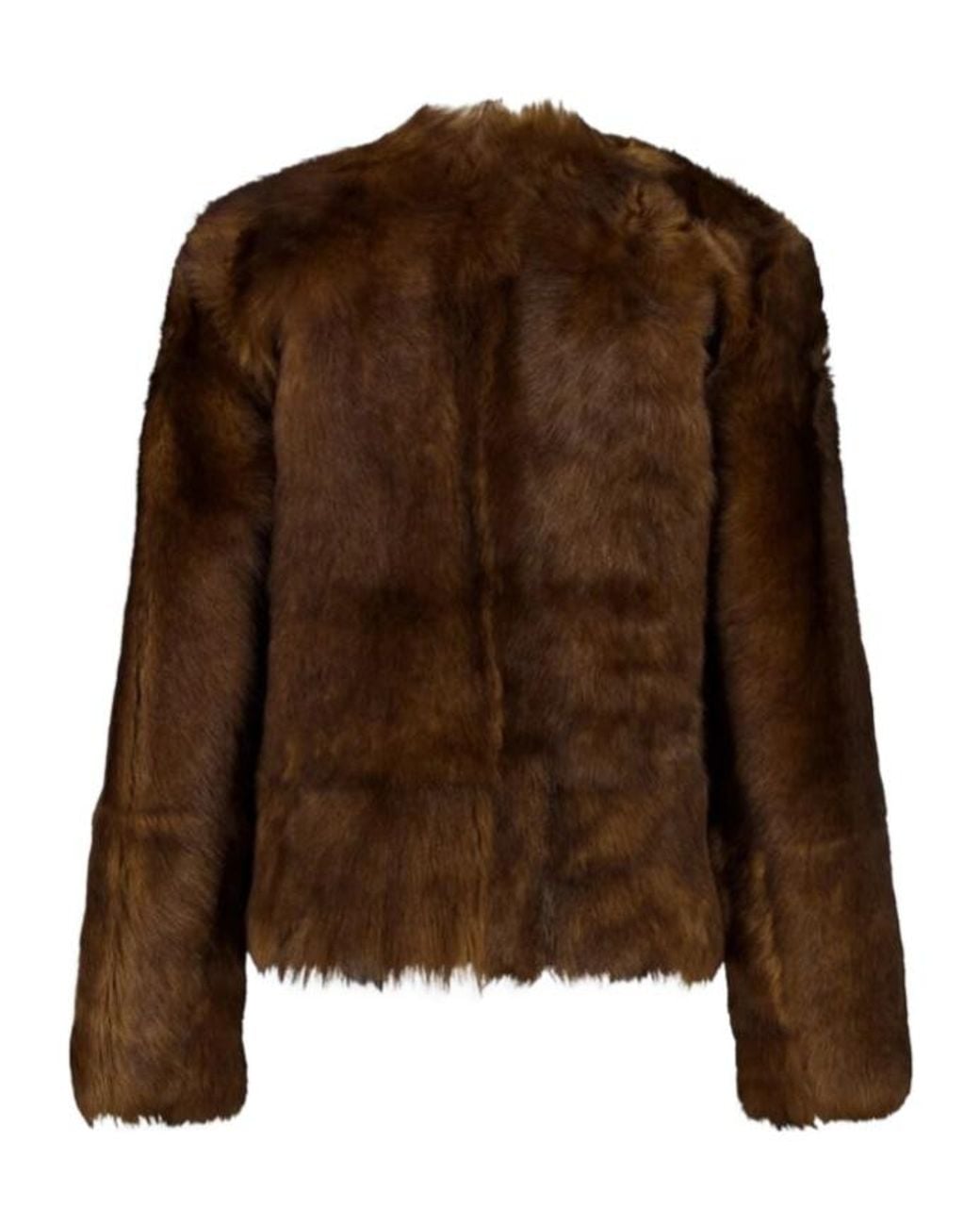 Zimmermann Brown Long Sleeved Shearling Leather Jacket