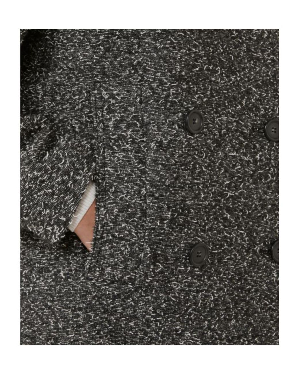 Sportmax Gray Double-Breasted Coat