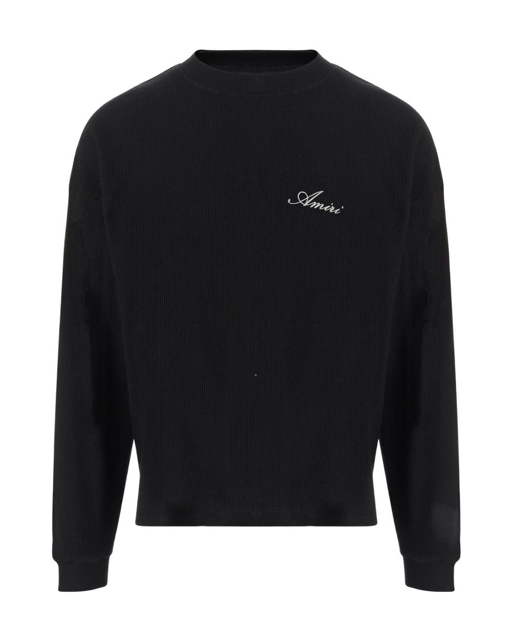 Amiri Black Graphic Logo Knitted Sweater for men
