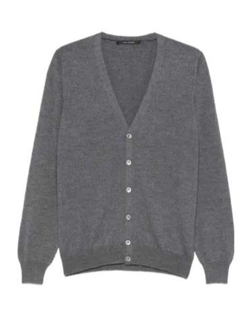 Tagliatore Gray Long-Sleeved Sweater for men