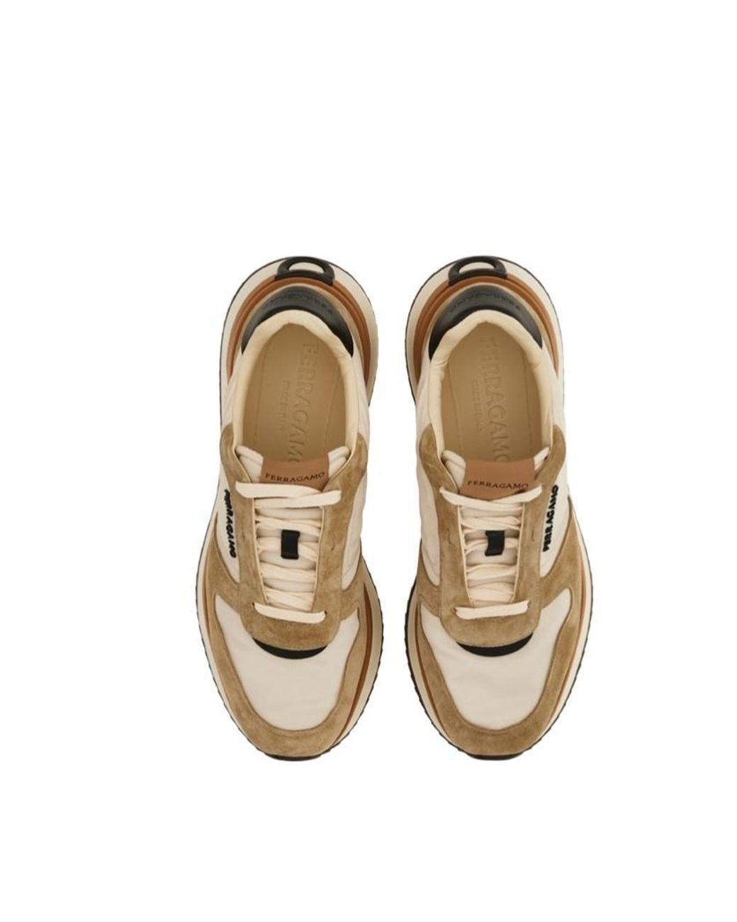 Ferragamo Natural Neutrals Trainers for men