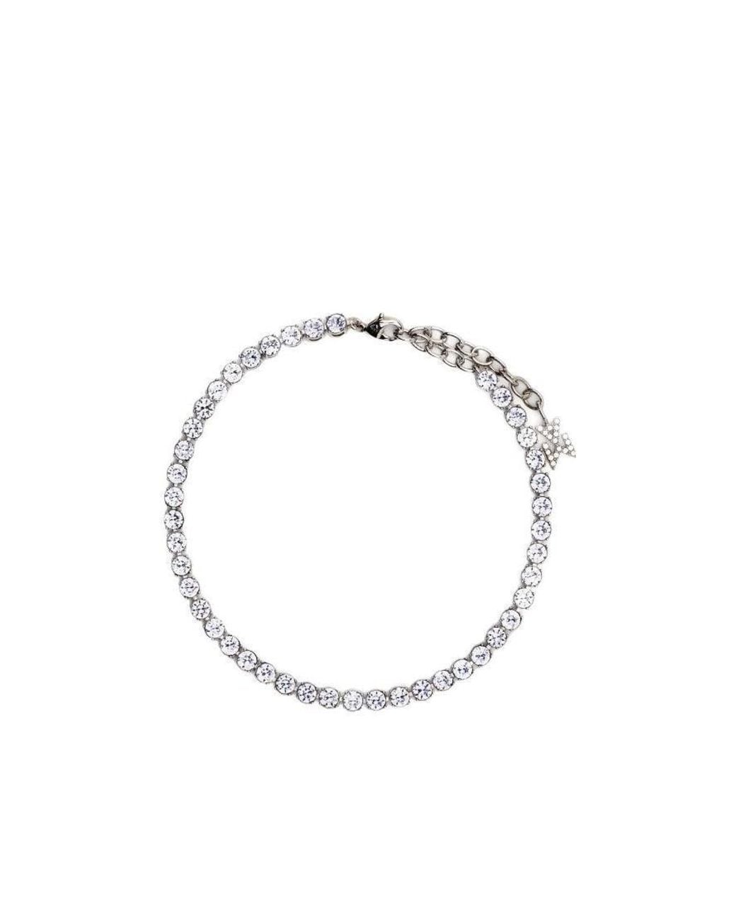 AMINA MUADDI Metallic Crystal Bracelet