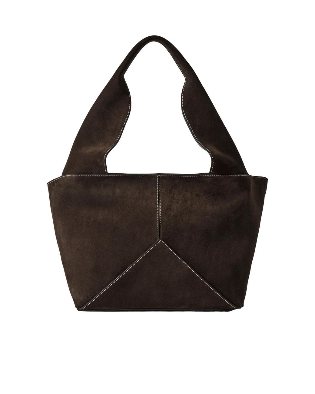 Metier Black Medium Suede Tote