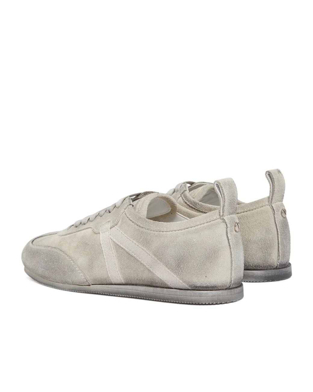 Ann Demeulemeester Gray Siru Low-Top Boxing Sneakers