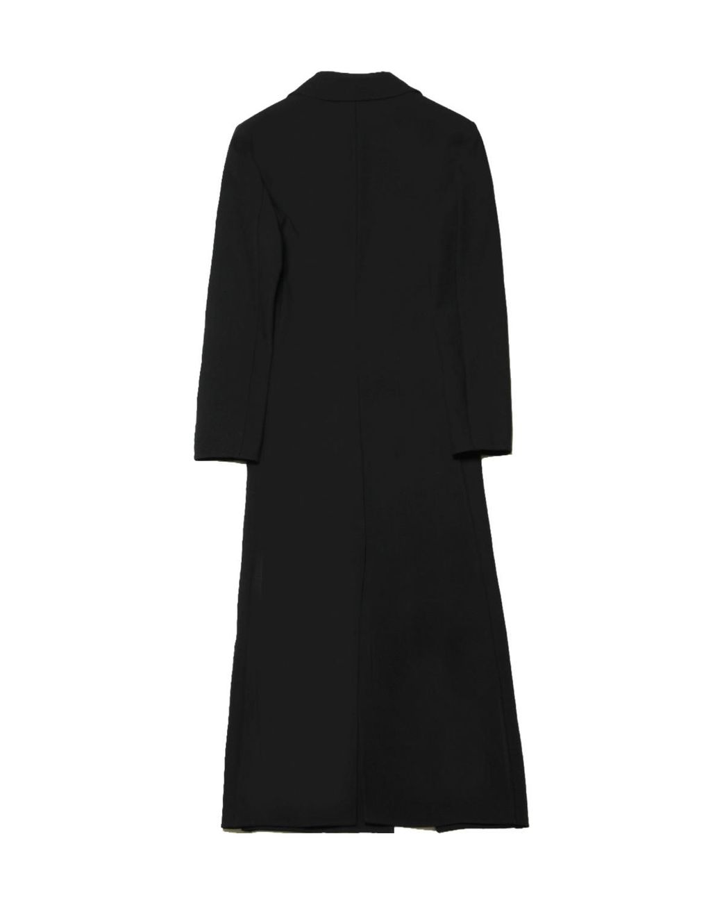 Jil Sander Black Single-Breasted Lapel-Collar Coat