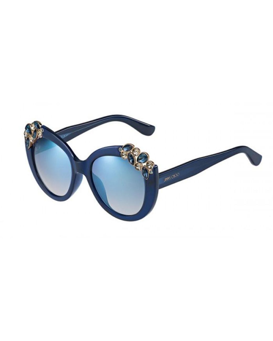 Jimmy Choo Blue Logo Sunglasses