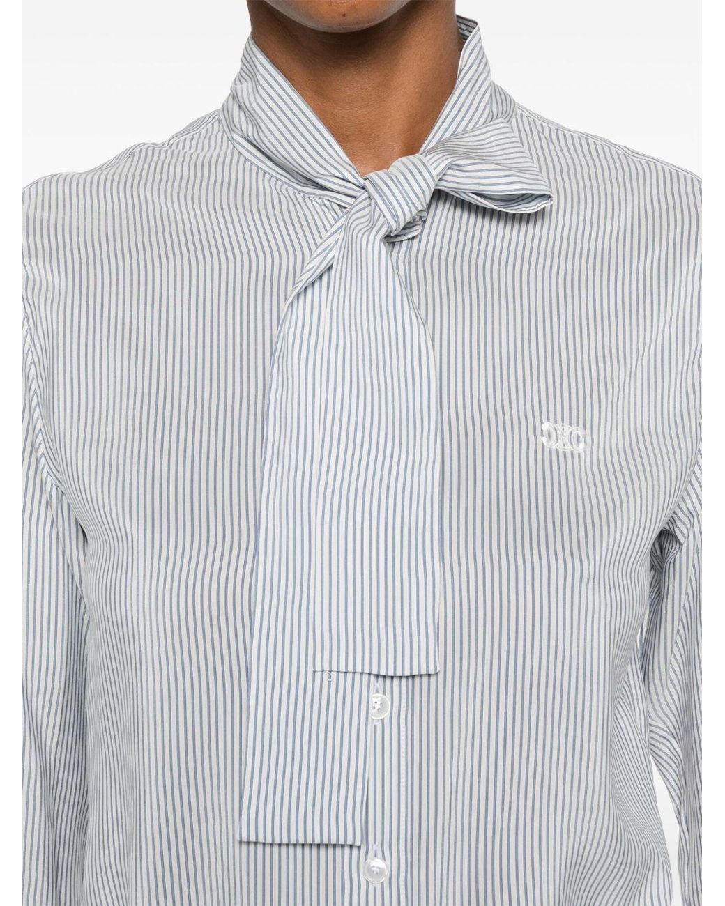 Céline White Lavalliere Mia Shirt