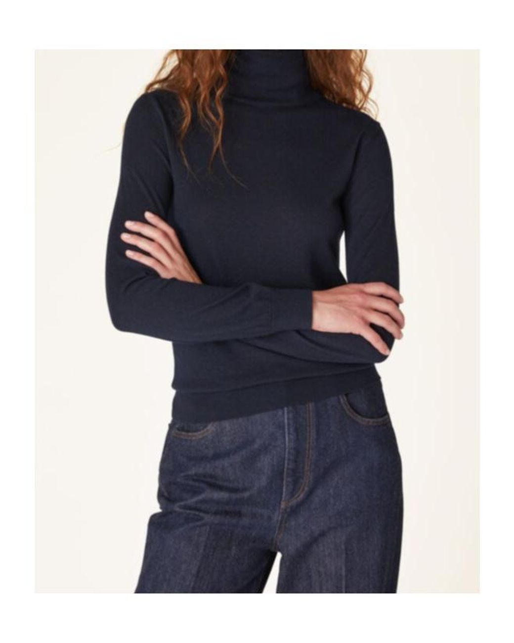 Loro Piana Blue Piuma Turtleneck Sweater