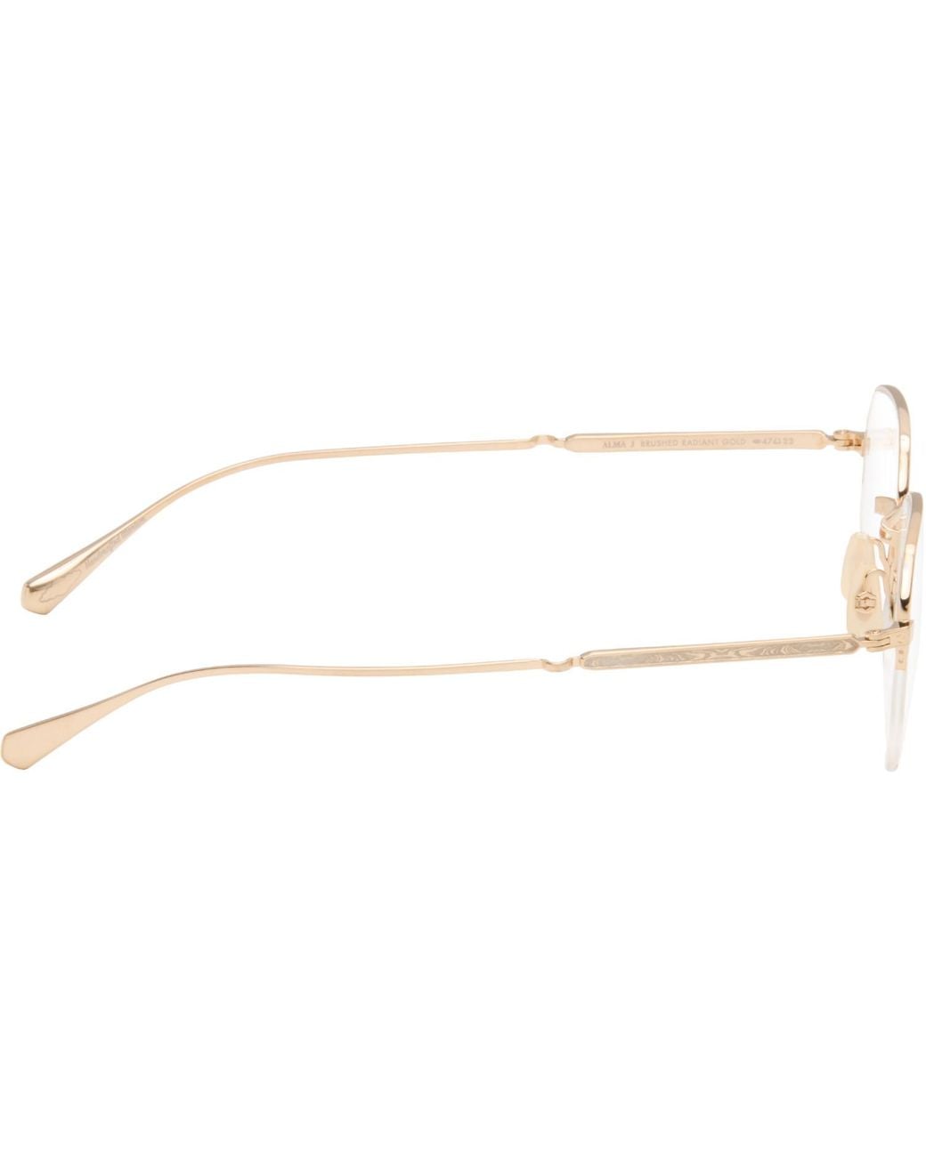 Garrett Leight White Alma Non-Prescription Glasses for men