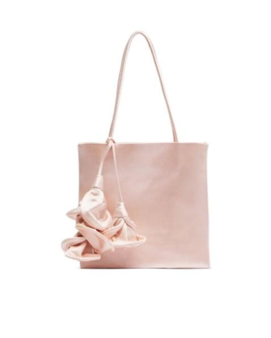Magda Butrym Pink Julia Small Satin Shoulder Bag