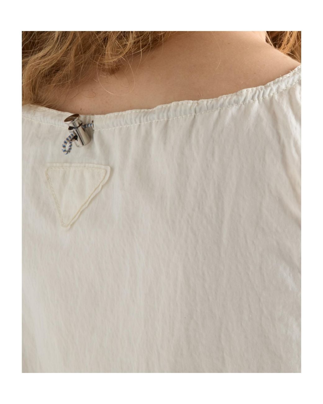 Prada White Sleeveless Technical Pongé Mini-Dress