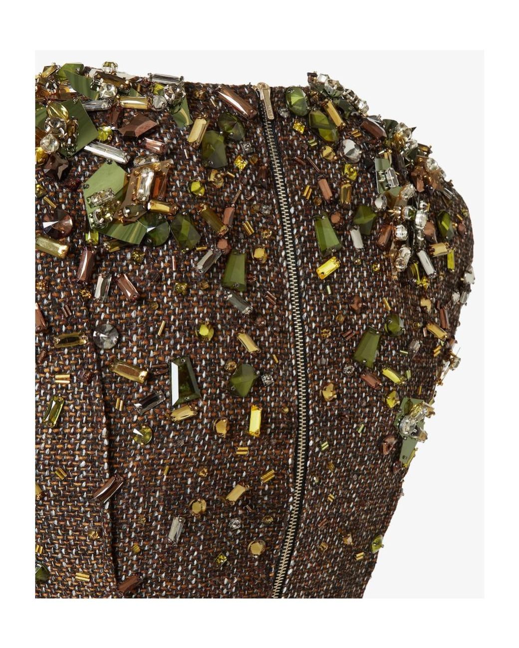 Fendi Brown Wool And Alpaca Dress
