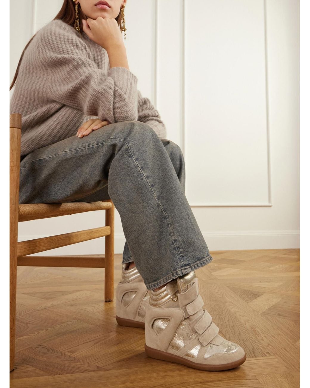 Isabel Marant Natural Bekett Ring Sneakers