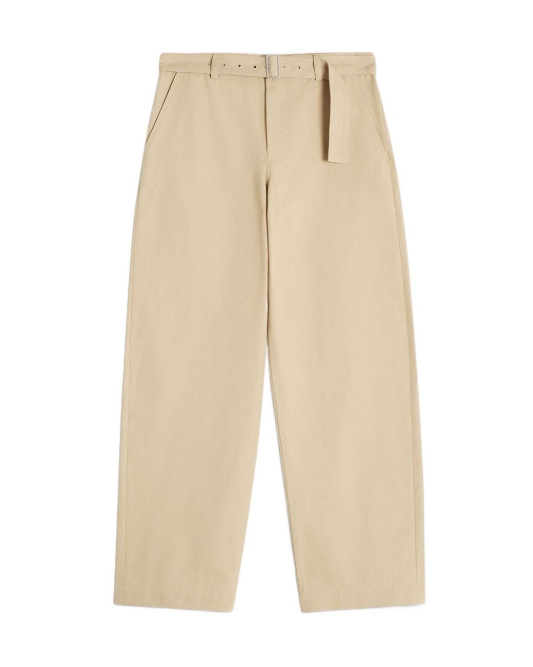 Maison Kitsuné Natural Belt Loops Slacks for men