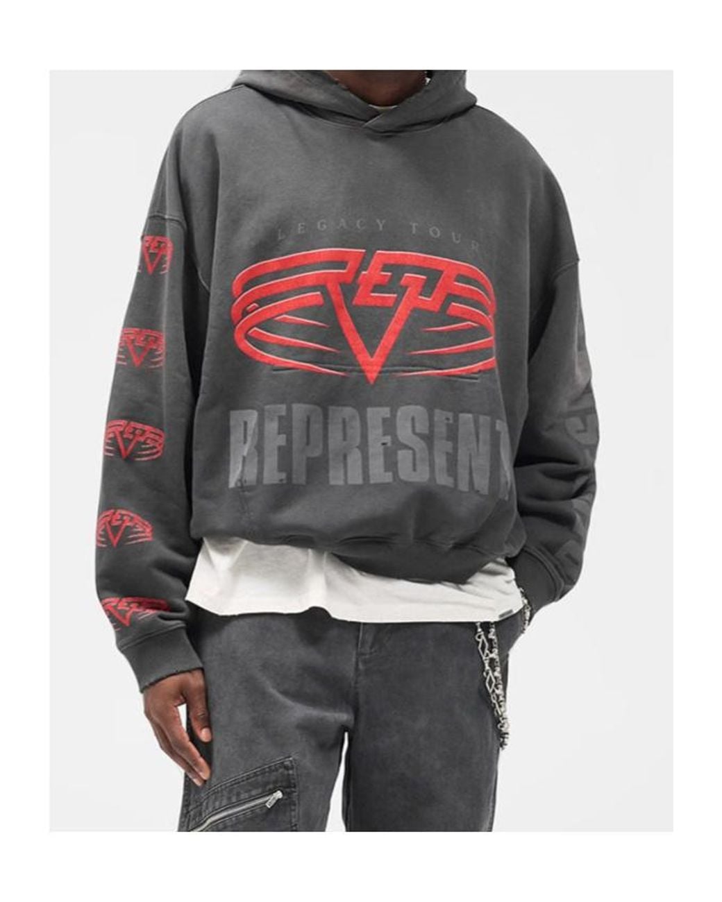 Represent Black Living Legacy Reversible Sweatshirt for men