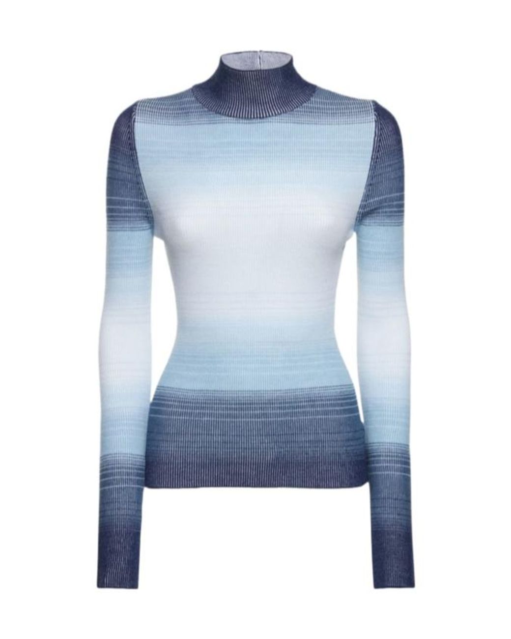 CORDOVA Blue High-Neck Long-Sleeved Knitwear