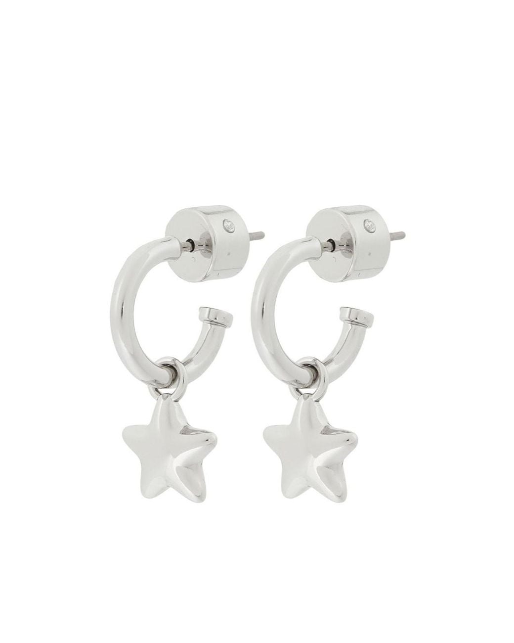 COACH White Star Earrings